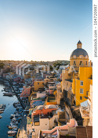 Dome of the baroque church of Procida Dome of the baroque church of Procida 104720997