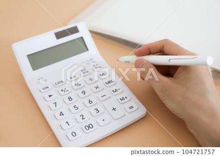 Calculator household budget image 104721757