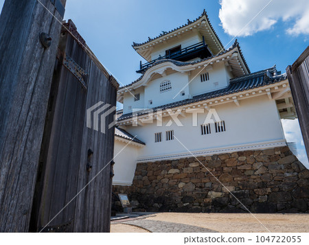 夏季藍天和掛川城守，靜岡縣掛川市 104722055