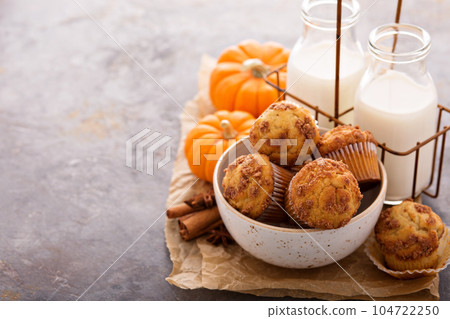 Fall muffins with milk 104722250