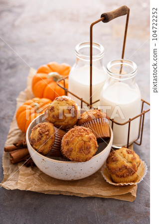 Fall muffins with milk Fall muffins with milk 104722252