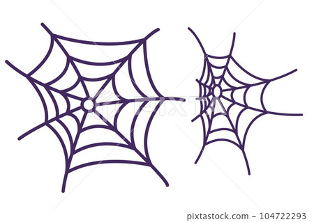 Cobwebs. Small set of two cobwebs. Cobwebs. Small set of two cobwebs. 104722293
