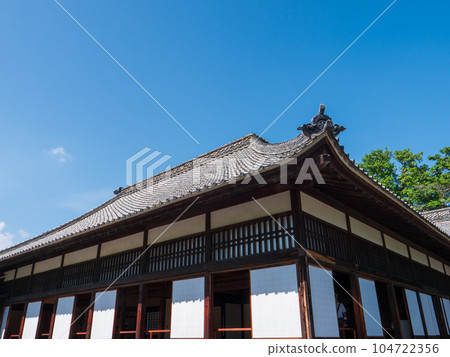 Summer blue sky and Kakegawa castle palace Summer blue sky and Kakegawa castle palace 104722356