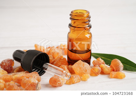 Frankincense or olibanum aromatic resin used in incense and perfumes. 104723168