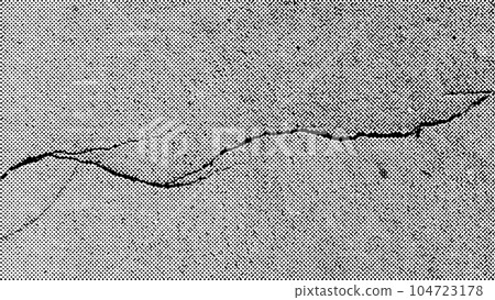Grunge halftone background. Dotted cracked concrete vector texture. Abstract dots overlay print. 104723178