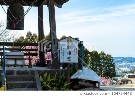 寺鐘及院內:擁有450年以上歷史的觀光名勝臥龍梅,福岡縣大牟田市風光寺 寺鐘及院內:擁有450年以上歷史的觀光名勝臥龍梅,福岡縣大牟田市風光寺 104724448