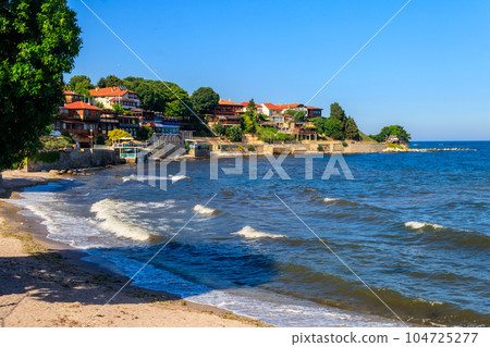 View of the embankment of the old town of Nessebar, Bulgaria View of the embankment of the old town of Nessebar, Bulgaria 104725277