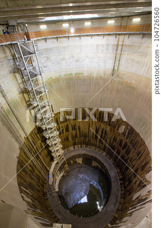 埼玉縣春日部市首都圈外地下排水道巨大坑“1號豎井” 104726560