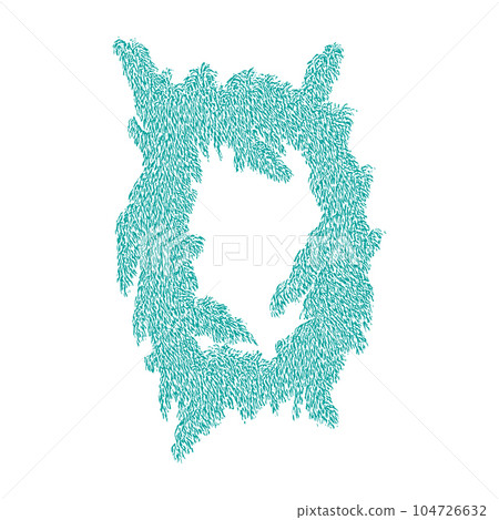 Bizarre decorative letter.Art font. Bizarre decorative letter.Art font. 104726632