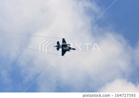 Blue sky and airplane 104727593