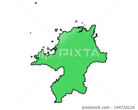 稍微寬鬆的福岡縣地圖 稍微寬鬆的福岡縣地圖 104728226