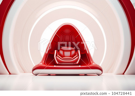 Futuristic luxury stand in red color backdrop background, AI Generative Futuristic luxury stand in red color backdrop background, AI Generative 104728441