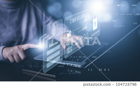 Cyber security and Security password login online concept Hands typing and entering username and password of social media, log in with smartphone to an online bank account, data protection hacker Cyber security and Security password login online concept Hands typing and entering username and password of social media, log in with smartphone to an online bank account, data protection hacker 104728796