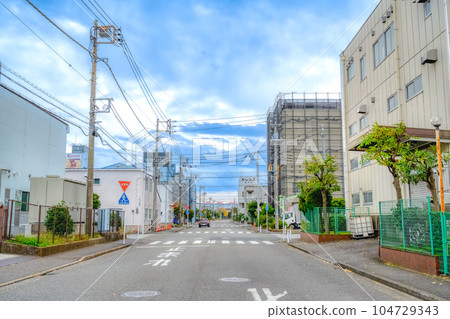 神奈川縣橫濱市幸浦站的城市景觀 104729343