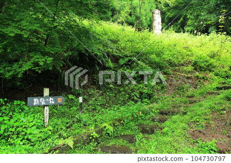 Entrance scenery of the Kumaso cave 104730797