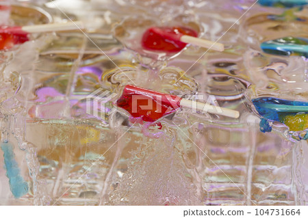 Festival, ice, candy, stalls, candies, candies, Japanese sweets, fairs, stalls, fairs 104731664