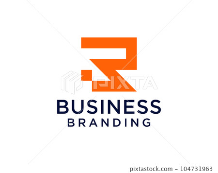 Modern Initial Letter R Logo. Orange Geometric Shape isolated on White Background. Usable for Business and Branding Logos. Flat Vector Logo Design Template Elements. Modern Initial Letter R Logo. Orange Geometric Shape isolated on White Background. Usable for Business and Branding Logos. Flat Vector Logo Design Template Elements. 104731963