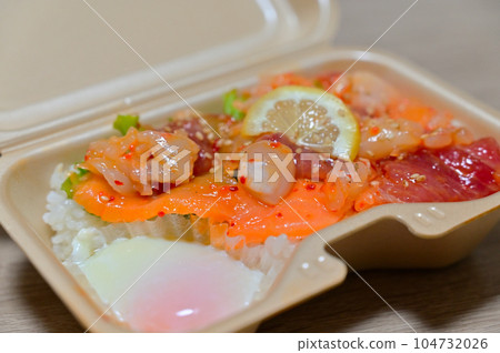 Poke bowl, seafood bowl, local gourmet, local food Poke bowl, seafood bowl, local gourmet, local food 104732026