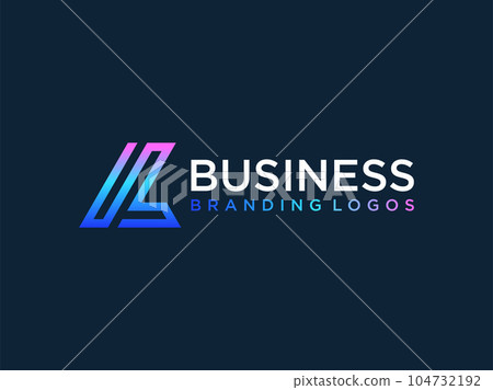 Monogram L logo letter hipster, isometric shape LL emblem 3D parallel thin line, linear initials typography design. Monogram L logo letter hipster, isometric shape LL emblem 3D parallel thin line, linear initials typography design. 104732192