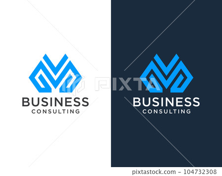 Letter M line logo design. Linear creative minimal monogram symbol. Universal elegant vector sign design. Premium business logotype. Graphic alphabet symbol for corporate business identity Letter M line logo design. Linear creative minimal monogram symbol. Universal elegant vector sign design. Premium business logotype. Graphic alphabet symbol for corporate business identity 104732308