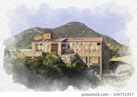水彩風格兵庫縣相生市相生市圖書館 104732457