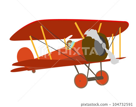 第一次世界大戰中出現的雙翼戰鬥機（紅色） 104732591