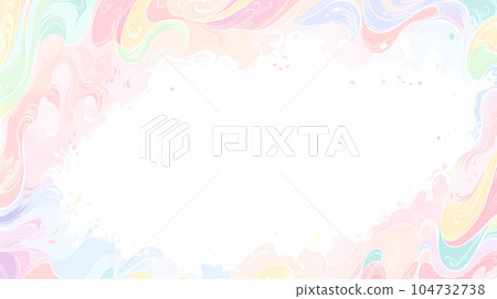 唯美的抽象艺术感多彩的花纹背景 104732738