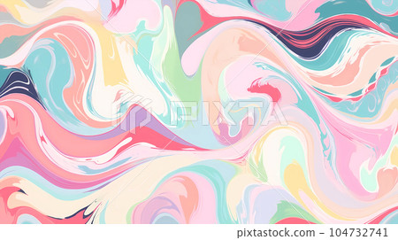 唯美的抽象艺术感多彩的花纹背景 104732741