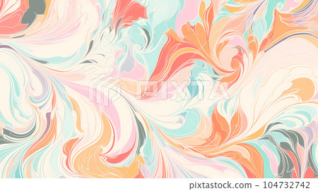 唯美的抽象艺术感多彩的花纹背景 唯美的抽象艺术感多彩的花纹背景 104732742