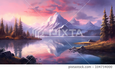 雲霧繚繞的山湖2 雲霧繚繞的山湖2 104734000