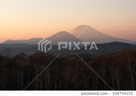 Mt Shiribetsu and Mt. Yotei Mt Shiribetsu and Mt. Yotei 104734155