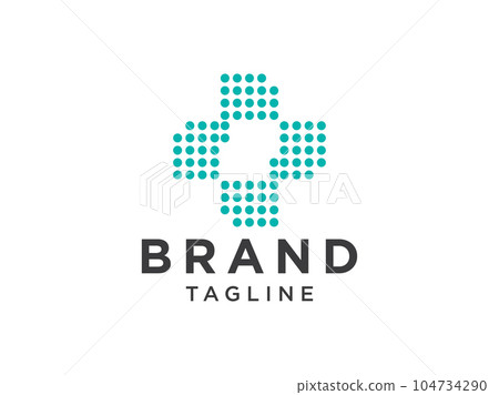 Healthcare Medical Logo. Blue Linear Rounded Cross Sign Health Icon. Flat Vector Logo Design Template Element. Healthcare Medical Logo. Blue Linear Rounded Cross Sign Health Icon. Flat Vector Logo Design Template Element. 104734290