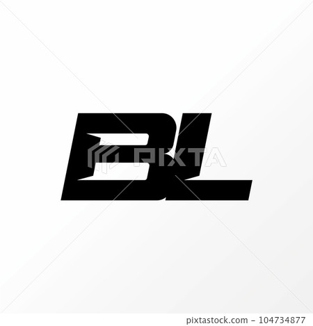 Logo design graphic concept creative abstract premium free vector stock unique simple letter BL sport font connect Related initial typography monogram 104734877
