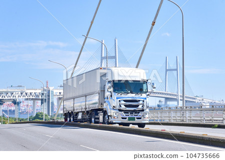 Image of logistics Large truck Image of logistics Large truck 104735666
