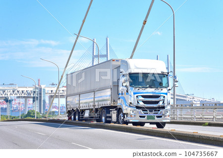 Image of logistics Large truck Image of logistics Large truck 104735667