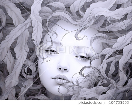 Female illustration 2 104735993