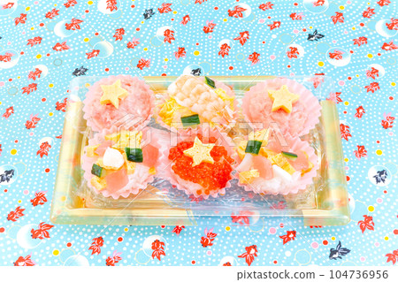 Tanabata handmade rose leaflet Sushi bento Tanabata handmade rose leaflet Sushi bento 104736956