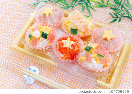 七夕手工玫瑰花單張壽司便當 104736959