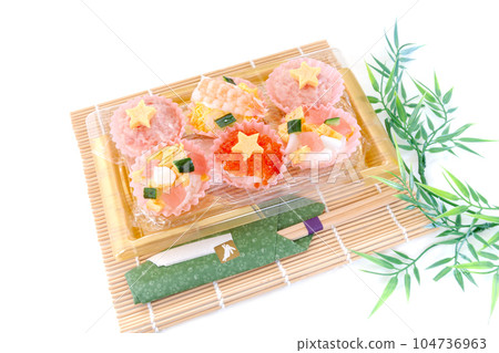 七夕手工玫瑰花單張壽司飯盒【白底】 七夕手工玫瑰花單張壽司飯盒【白底】 104736963