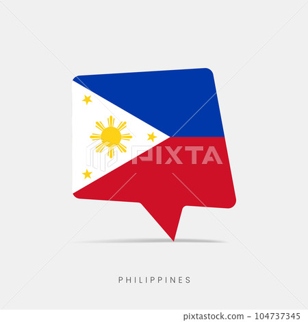 Philippines flag bubble chat icon Philippines flag bubble chat icon 104737345
