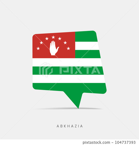 Abkhazia flag bubble chat icon Abkhazia flag bubble chat icon 104737393