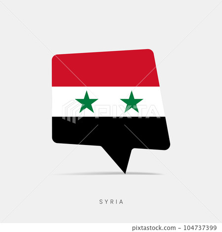 Syria flag bubble chat icon 104737399