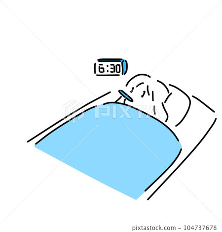 起床後第一時間測量基礎體溫的女孩 起床後第一時間測量基礎體溫的女孩 104737678