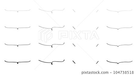 可愛的手寫下劃線語音氣泡集黑色 可愛的手寫下劃線語音氣泡集黑色 104738518