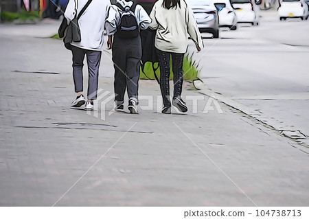 柔和的風格“北海道小樽鎮,熙熙攘攘的遊客”插圖圖像 柔和的風格“北海道小樽鎮,熙熙攘攘的遊客”插圖圖像 104738713