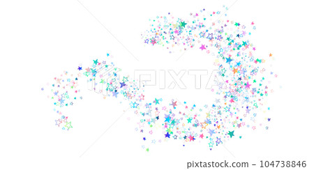 Pattern falling colorful stars confetti Pattern falling colorful stars confetti 104738846