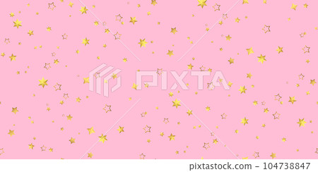 Seamless pattern golden stars confetti Seamless pattern golden stars confetti 104738847