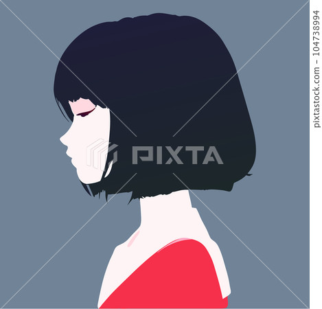 girl's profile girl's profile 104738994