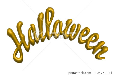 Halloween letter material 104739071