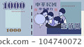 新台幣一千元鈔票 104740072